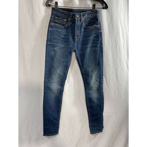 R13 Denim Black Cotton Pants Size 24 - Picture 1 of 4